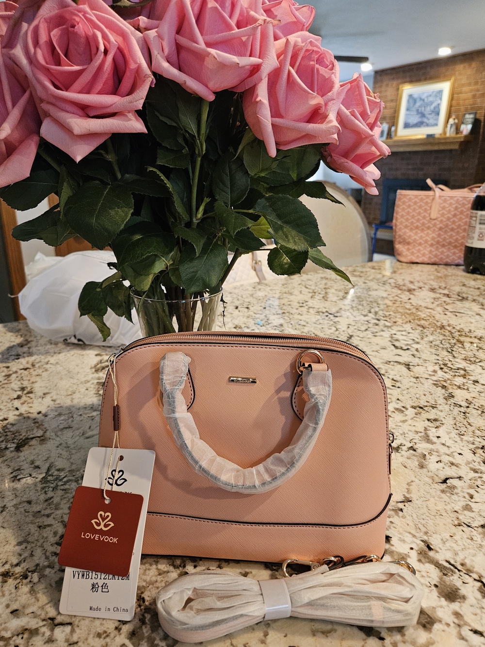 Pink Lovevook Satchel Handbag